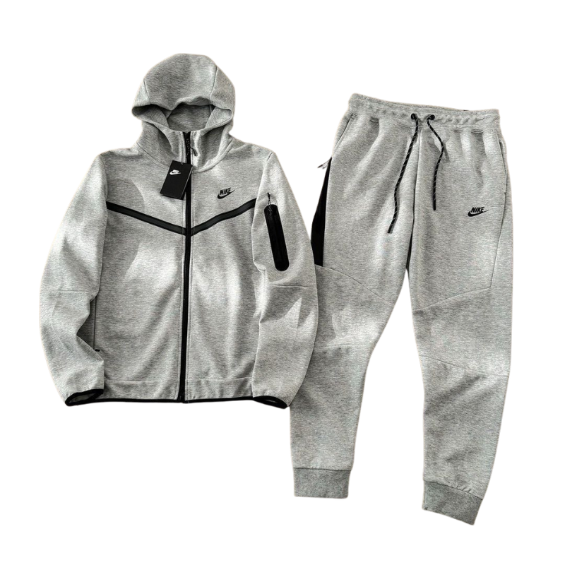 CONJUNTO NIKE TECH FLEECE GRIS