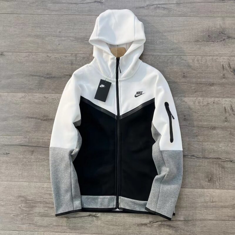 POLERON NIKE TECH FLEECE NEGRO/BLANCO