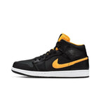 Air Jordan 1 Mid Negro / Dorado