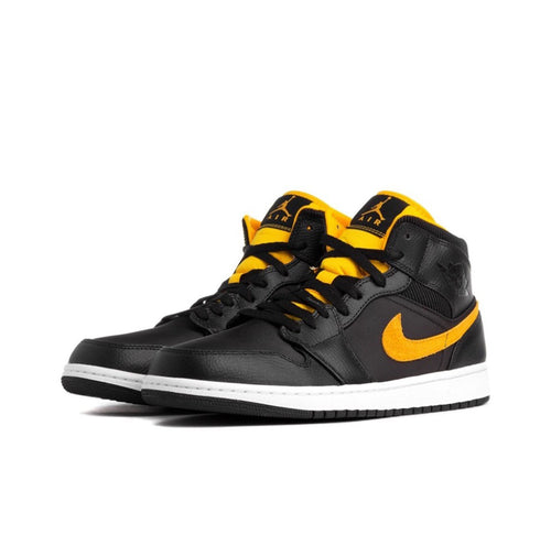 Air Jordan 1 Mid Negro / Dorado
