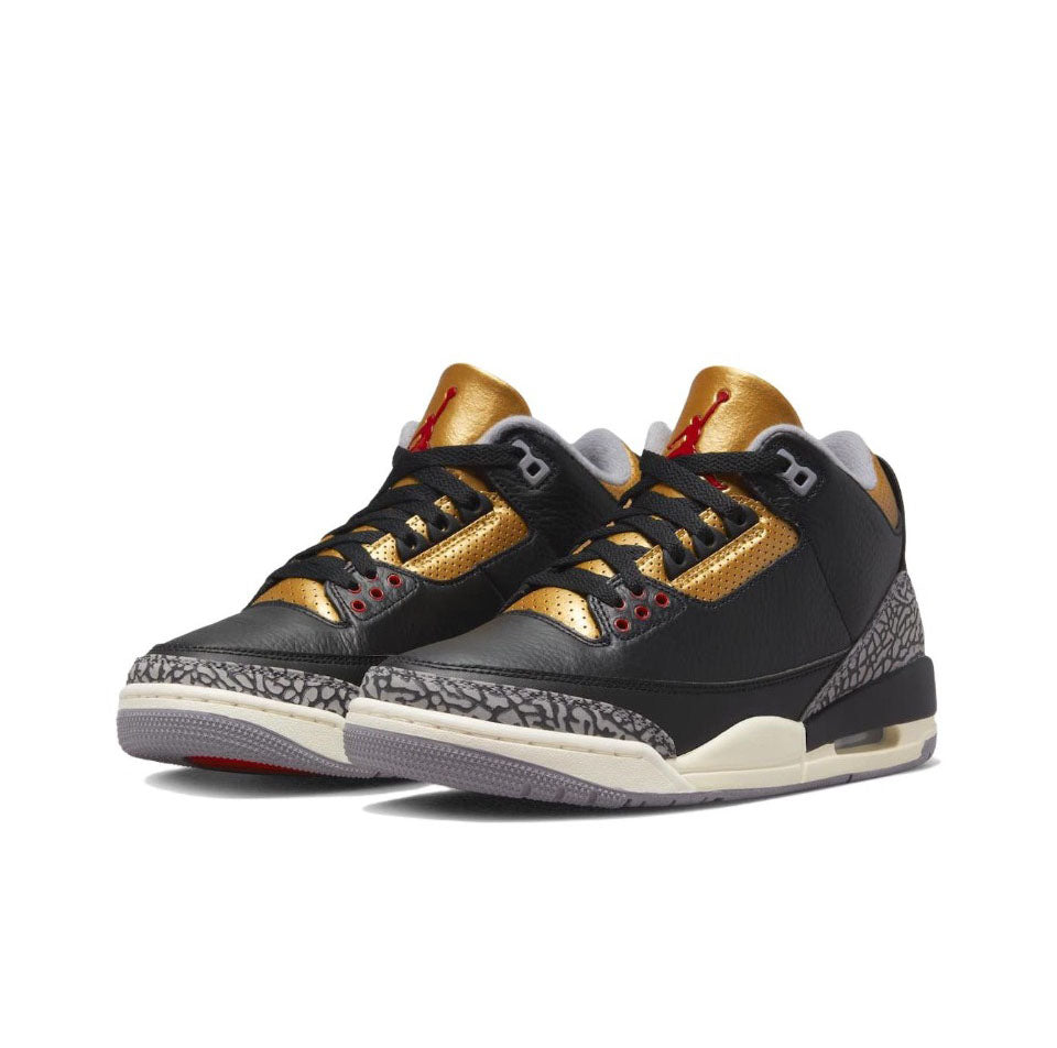 Air Jordan 3 Retro "Black Cement Gold"