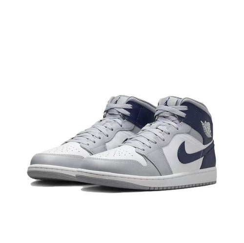 Air Jordan 1 Mid "Grey and Navy"