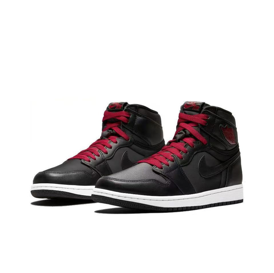 Air Jordan 1 Retro High OG Black Satin Gym Red