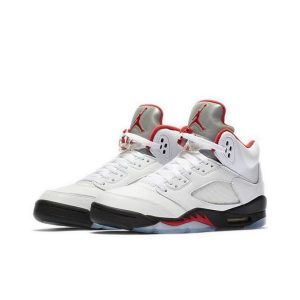Air Jordan 5 Retro Red / White