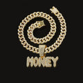 COLLAR "  MONEY  " CUBANA DORADA