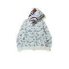 HOODIE BAPE GRIS CLARO