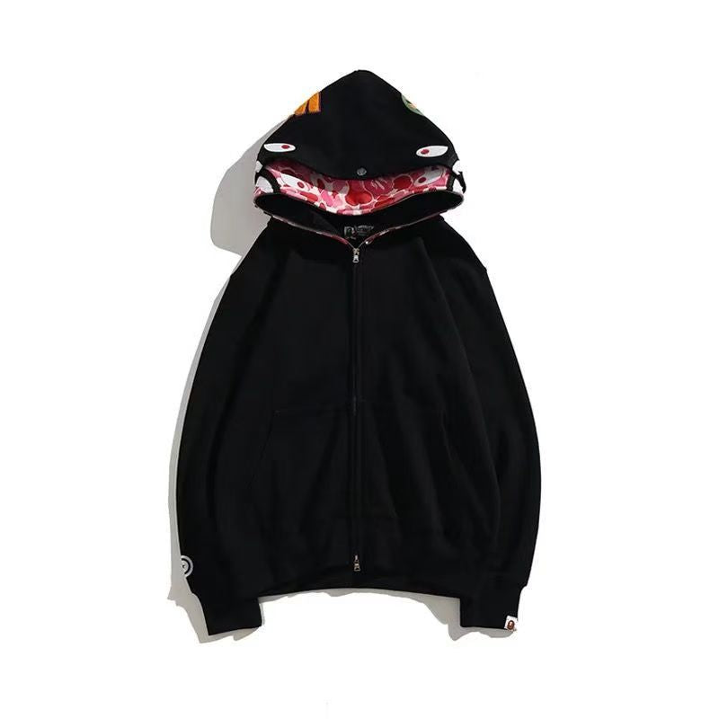 HOODIE BAPE BLACK / PINK
