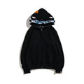 HOODIE BAPE BLACK / BLUE