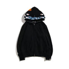 HOODIE BAPE BLACK / BLUE