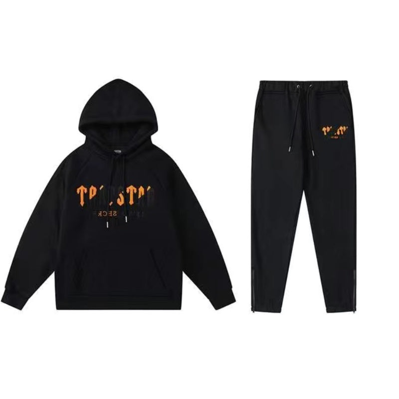 CONJUNTO TRAPSTAR NEGRO " ORANGE VERSION"