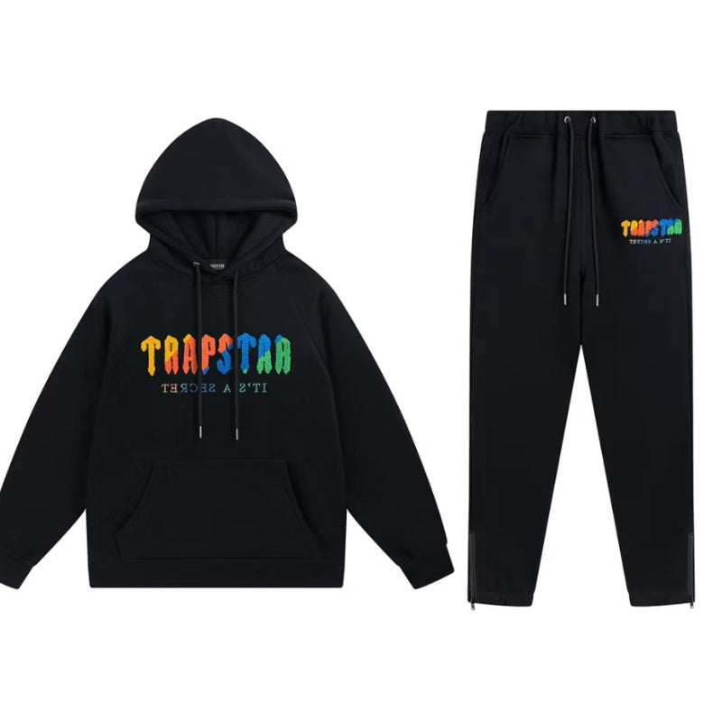CONJUNTO TRAPSTAR NEGRO " MULTICOLOR VERSION "