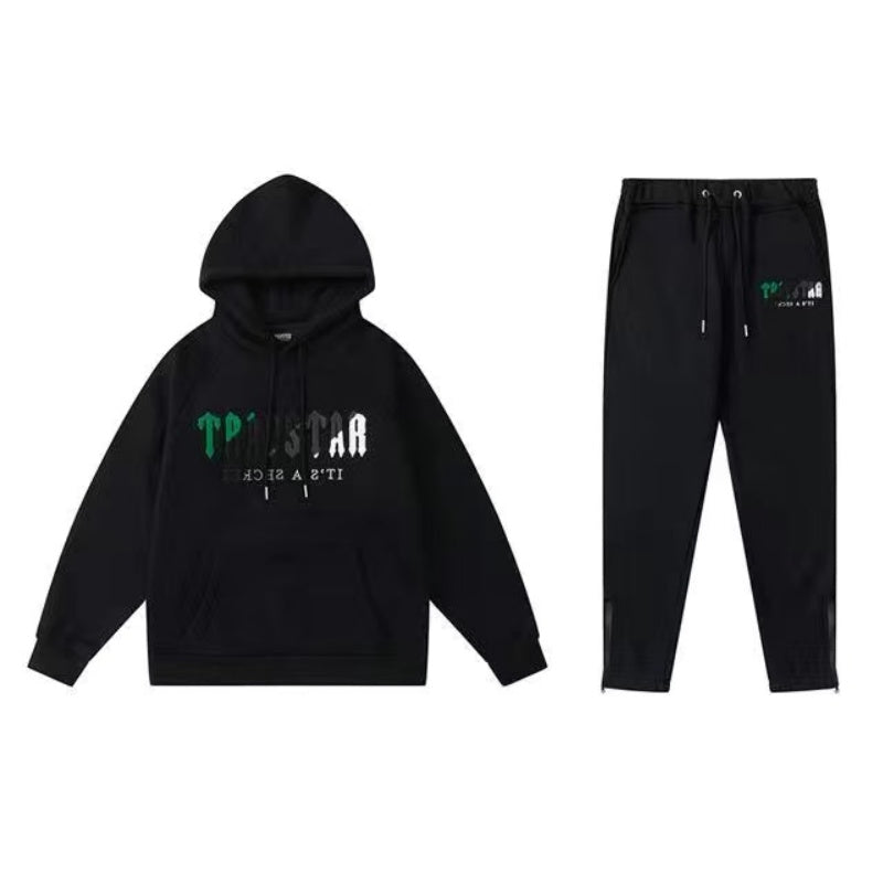 CONJUNTO TRAPSTAR NEGRO " GREEN´S VERSION "