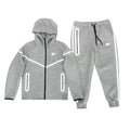 CONJUNTO NIKE TECH FLEECE GRIS CLARO REFLECTANTE