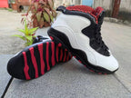 Air Jordan 10 Retro "Double Nickel" Red and white