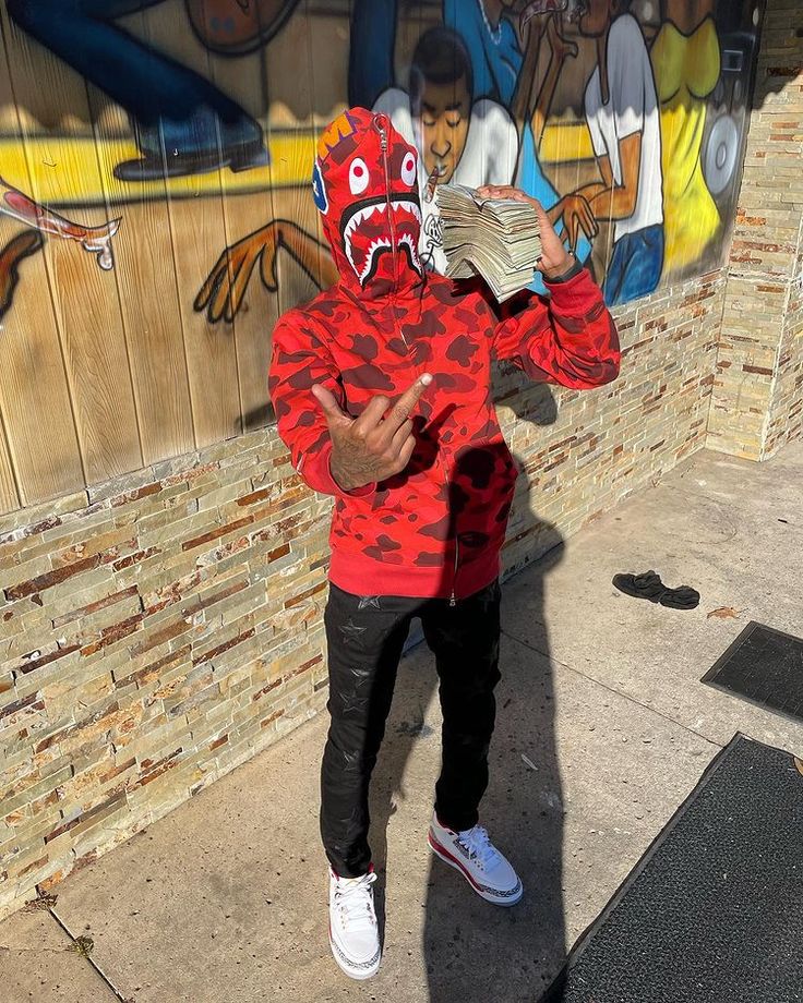 HOODIE BAPE ROJO