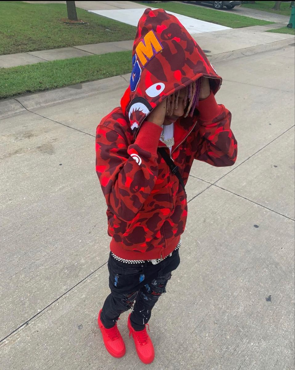 HOODIE BAPE ROJO