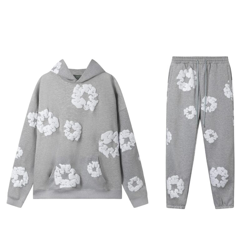 CONJUNTO DENIM TEARS GRIS