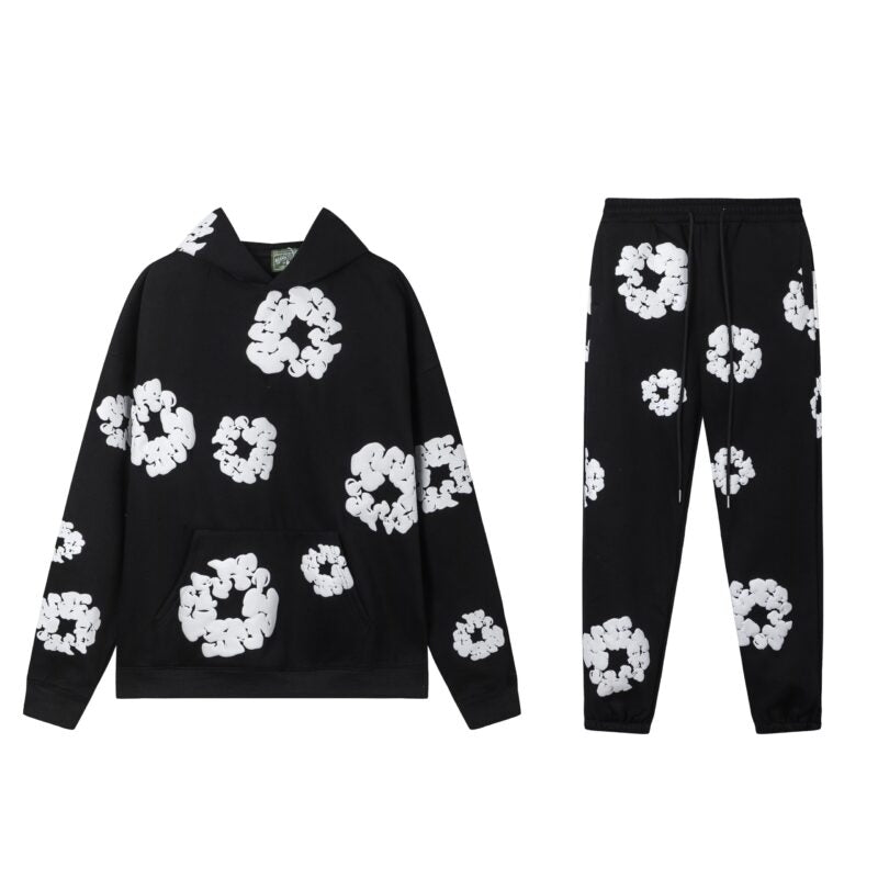 CONJUNTO DENIM TEARS NEGRO / BLANCO
