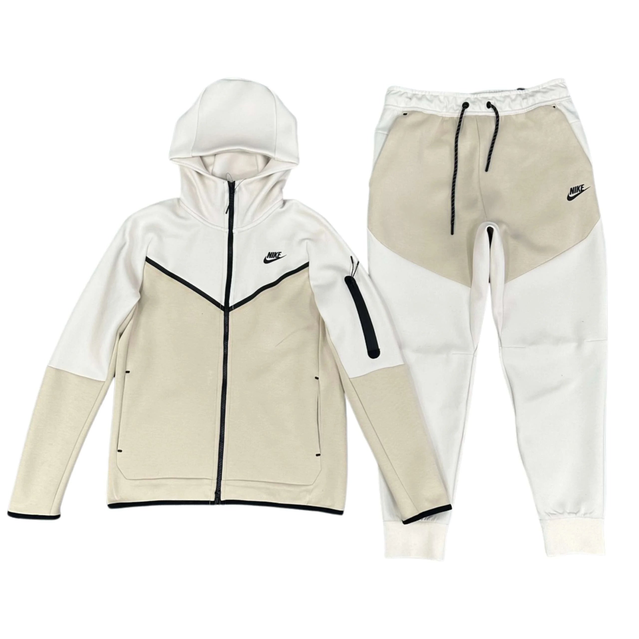 CONJUNTO NIKE TECH FLEECE BEIGE
