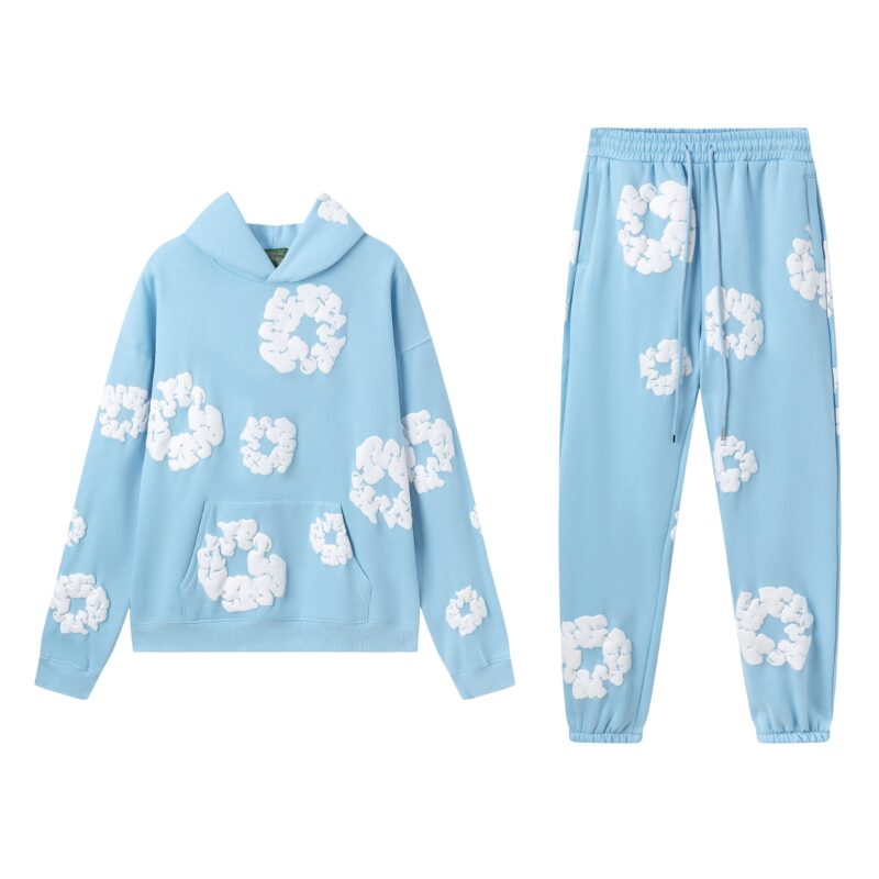 CONJUNTO DENIM TEARS CELESTE
