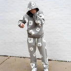 CONJUNTO DENIM TEARS GRIS