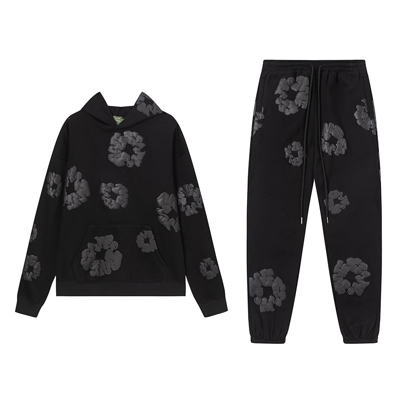 CONJUNTO DENIM TEARS NEGRO/ GRIS