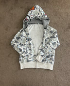 HOODIE BAPE GRIS CLARO