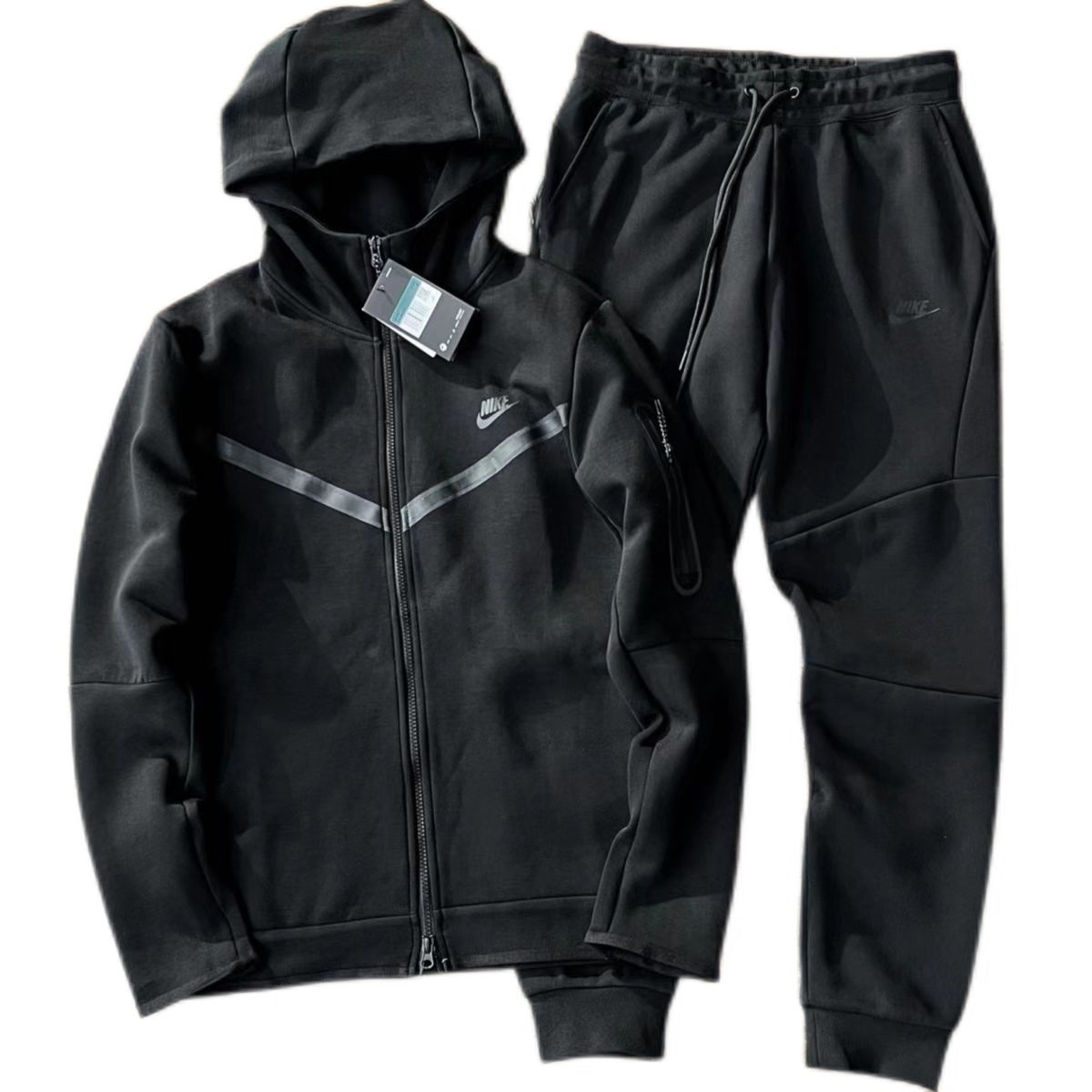 CONJUNTO NIKE TECH FLEECE NEGRO